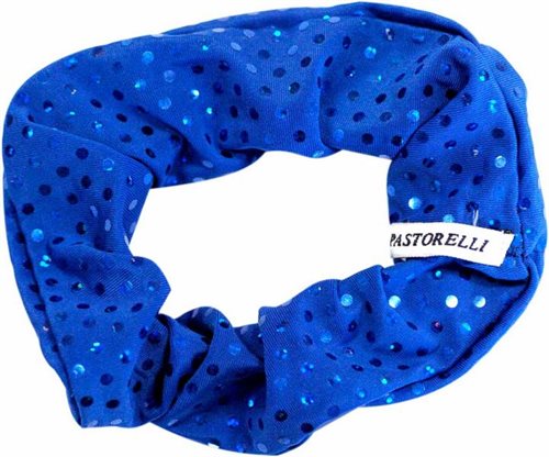 Blå scrunchie med trykte palietter Pastorelli